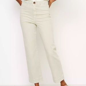 Slim wide leg jeans